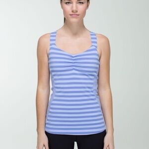 - Lululemon Core Kicker Tank
Apex Stripe Lavender Dusk